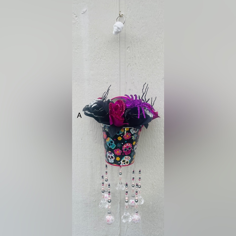 Crystal ball bucket sun catcher